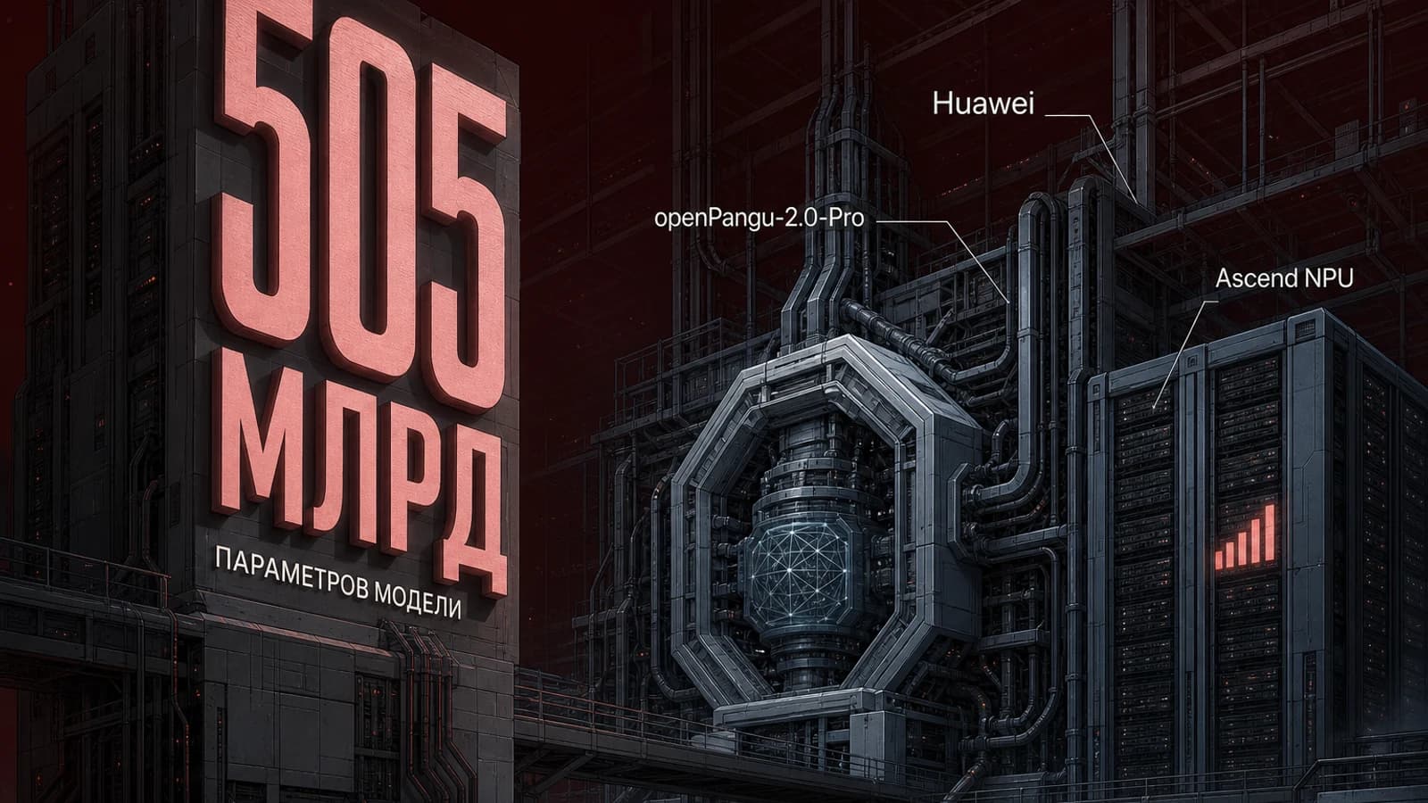 Инфографика: 505 млрд параметров модели