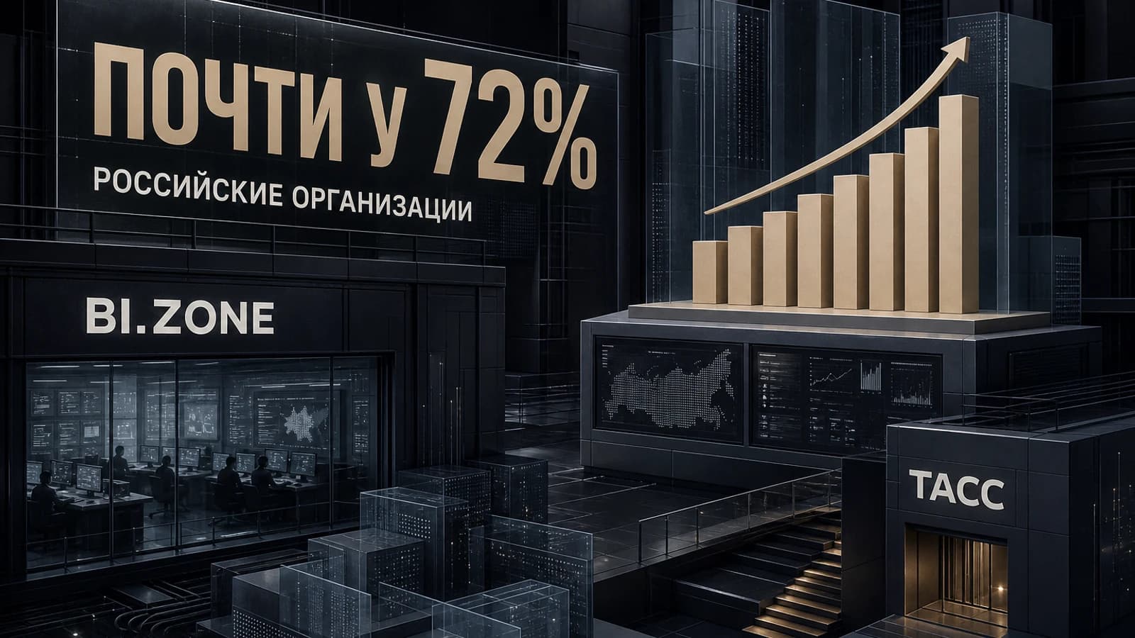Инфографика: почти у 72% российские организации