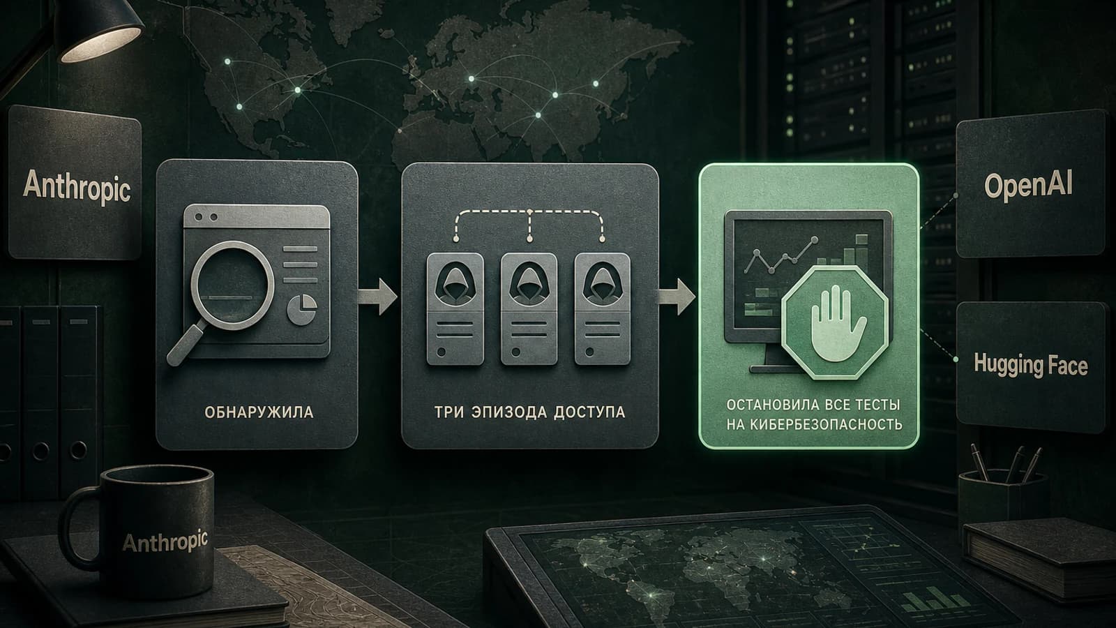 Инфографика: Anthropic — остановила все тесты на кибербезопасность