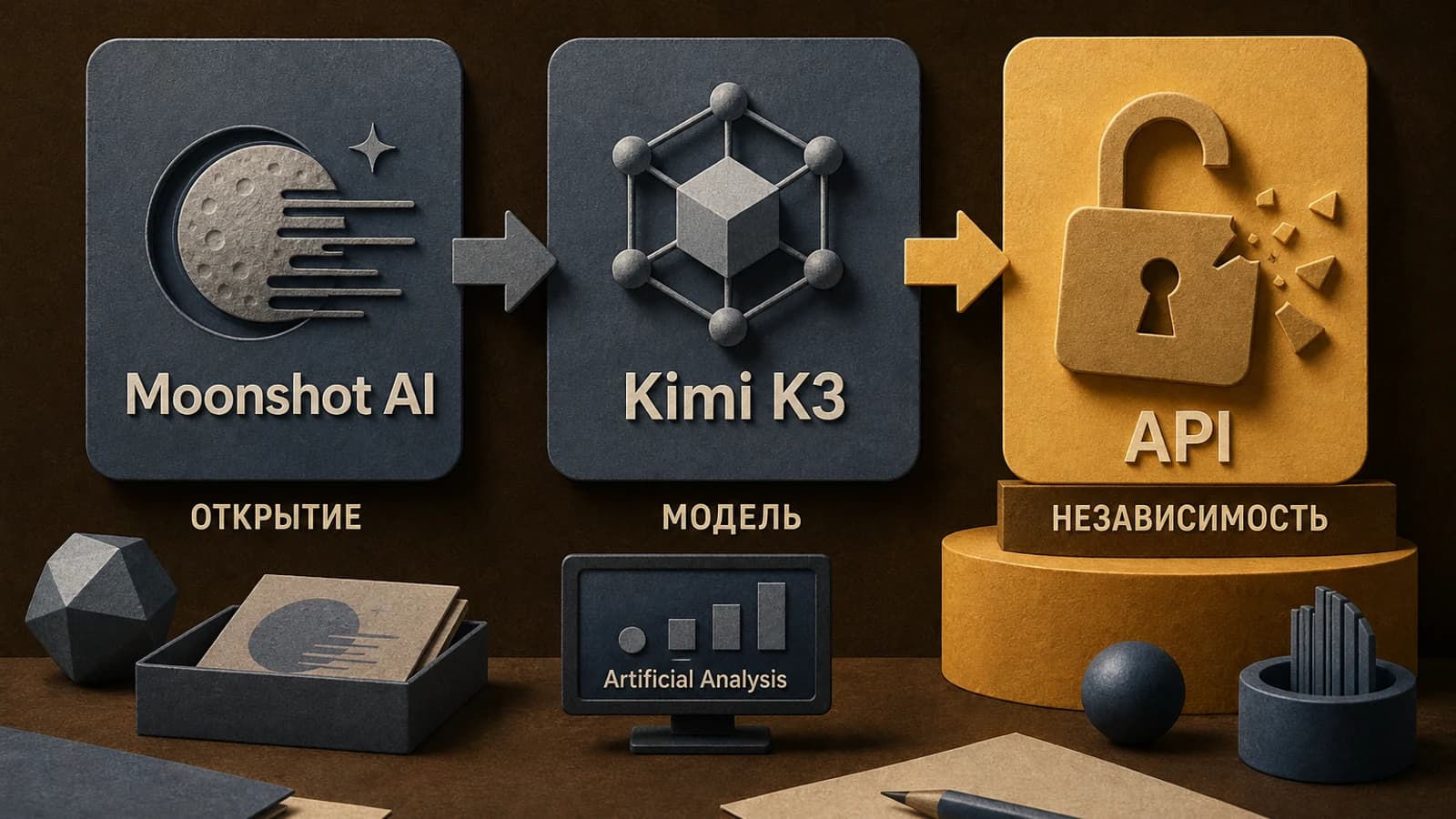 Инфографика: Moonshot AI — снижение зависимости от API