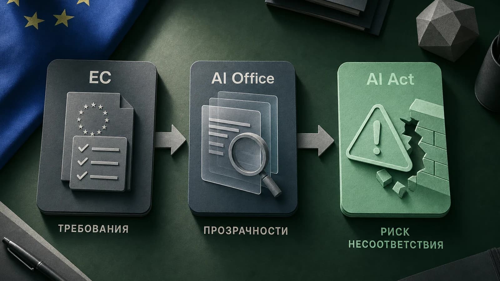 Инфографика: ЕС — риск несоответствия AI Act