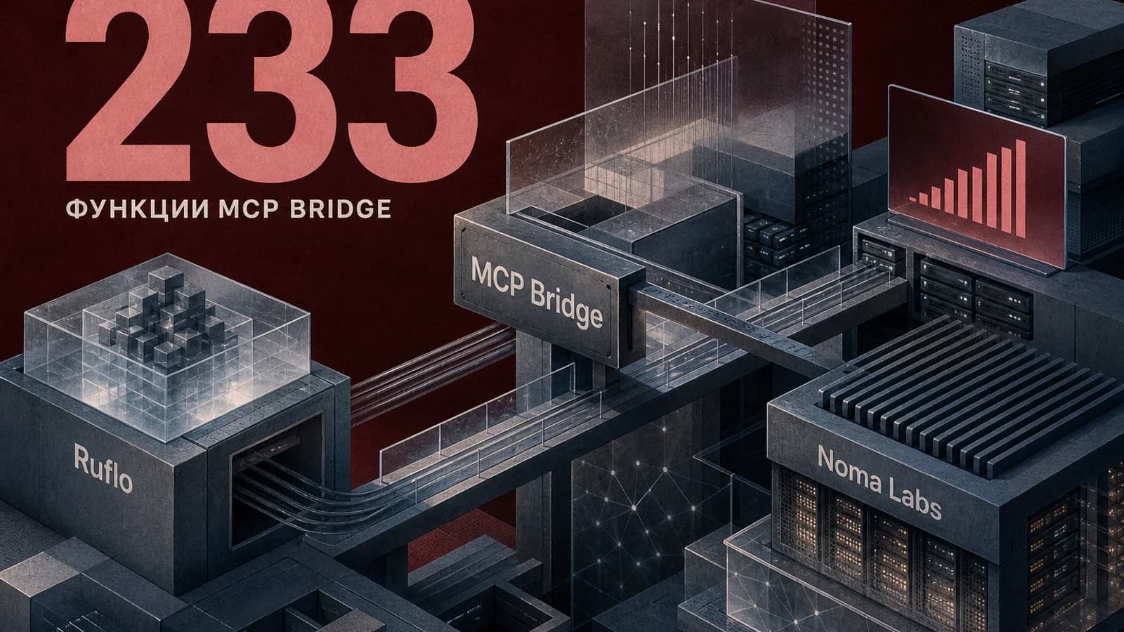Инфографика: 233 функции MCP Bridge